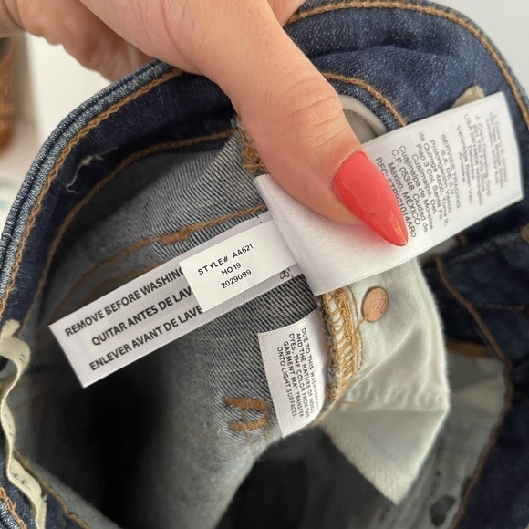 NWOT Madewell Curvy 10” High Rise Jean Moreaux Dark Wash - 23 - Picture 9 of 10